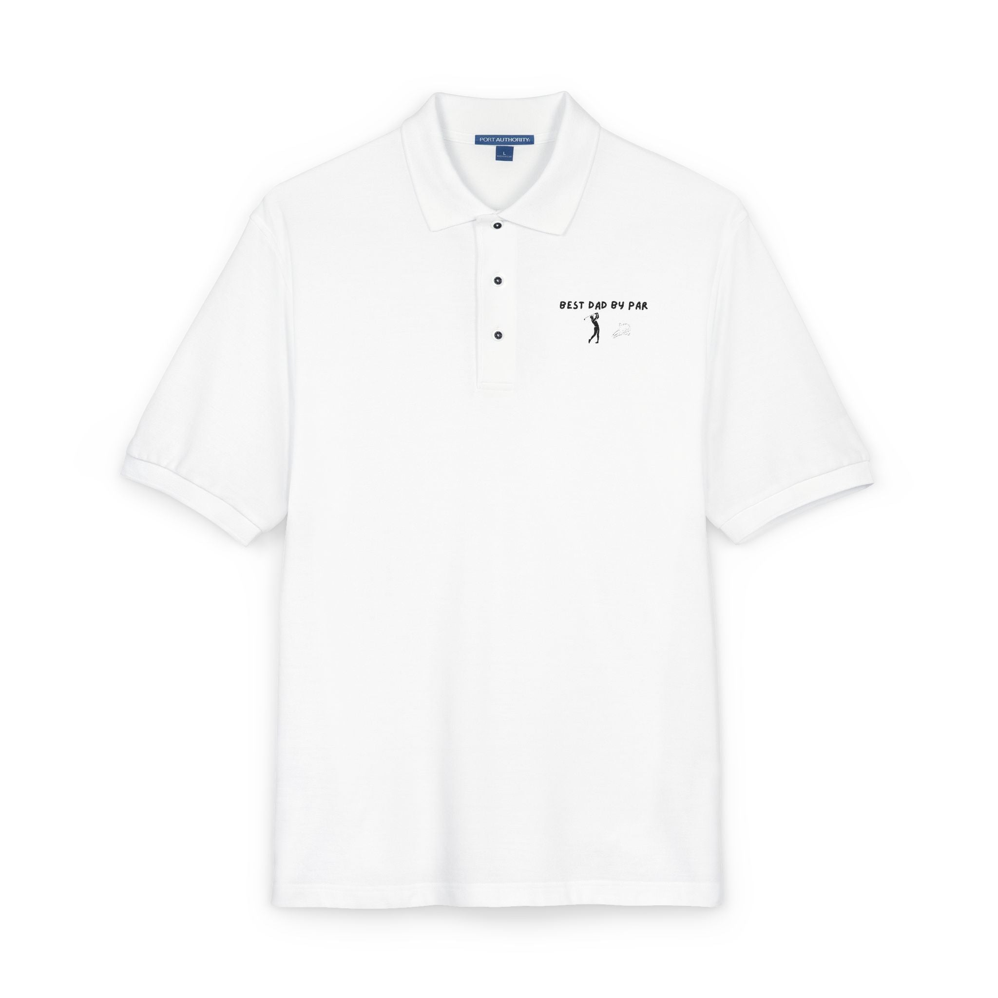 Embroidered Polo Shirt — “Just Go For It” Minimalist Golf Logo