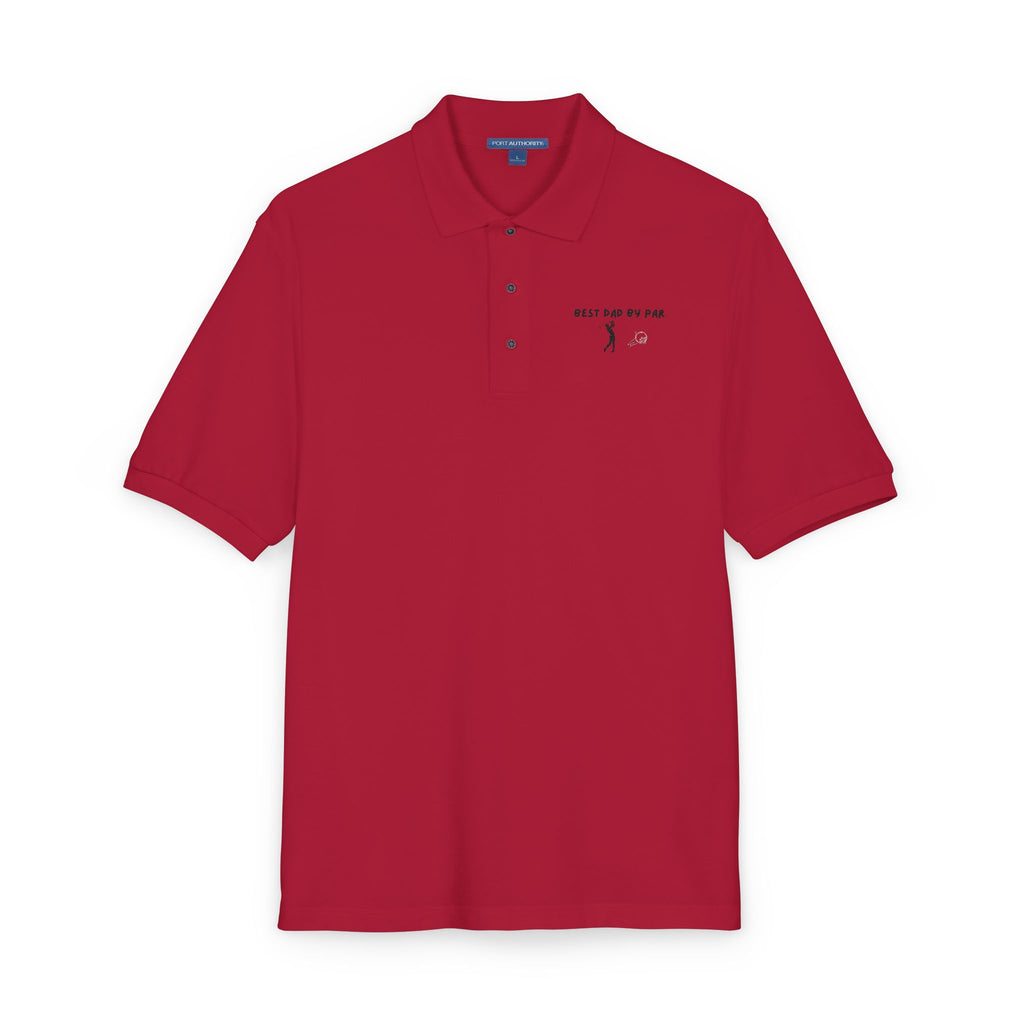 Embroidered Polo Shirt — “Just Go For It” Minimalist Golf Logo