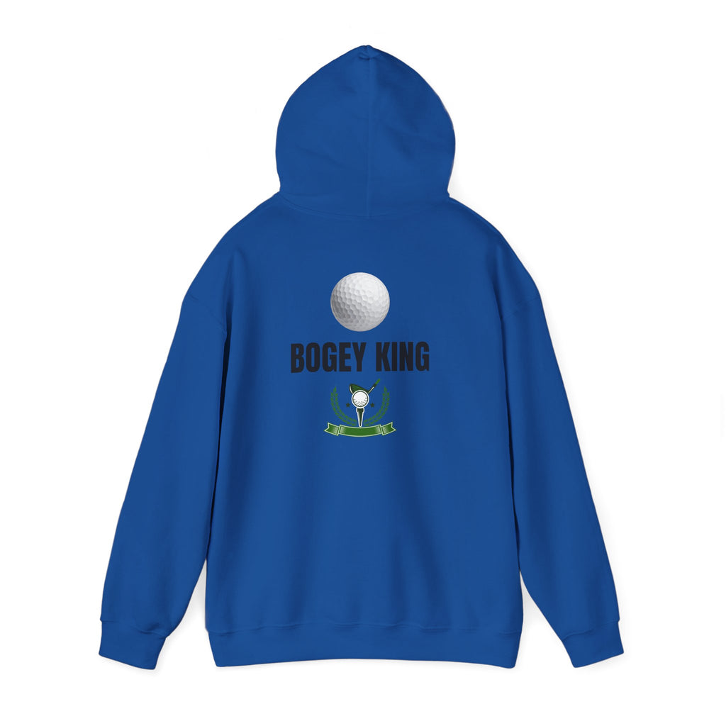 Bogey King Hoodie - Golf Lover Pullover with Golf Ball & Trophy Graphic