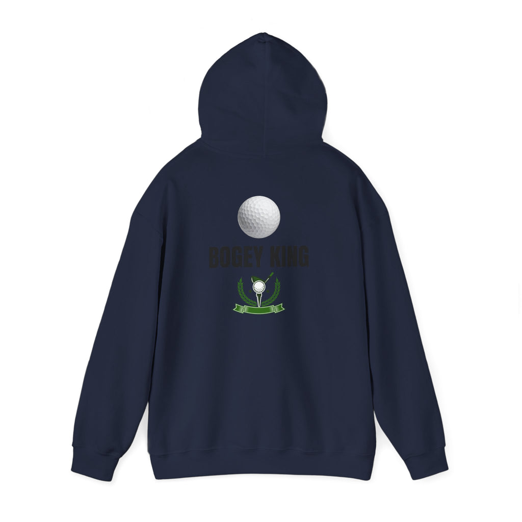 Bogey King Hoodie - Golf Lover Pullover with Golf Ball & Trophy Graphic